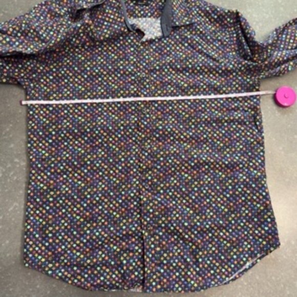 Bugatchi Shaped Fit Floral Button-Up Shirt – Size Large - Picture 13 of 14